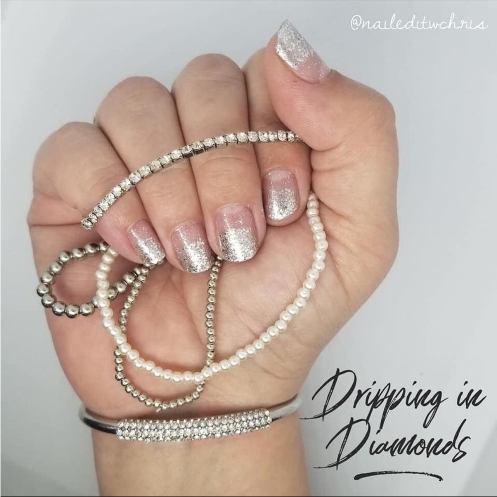 *Retired* Color Street: Dripping in Diamonds | Silver Glitter Overlay Party